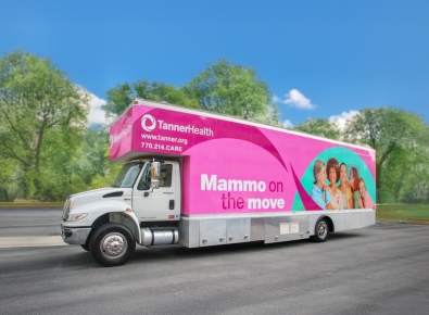 Mobile Mammography Truck used for mammogram screening.